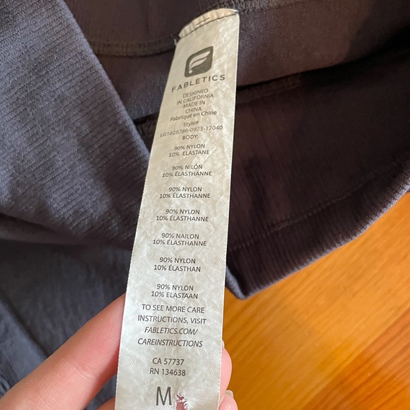Grey Fabletics Leggings - Picture 3 of 4